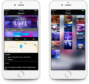 Give customers the ability to share events via a mobile apps